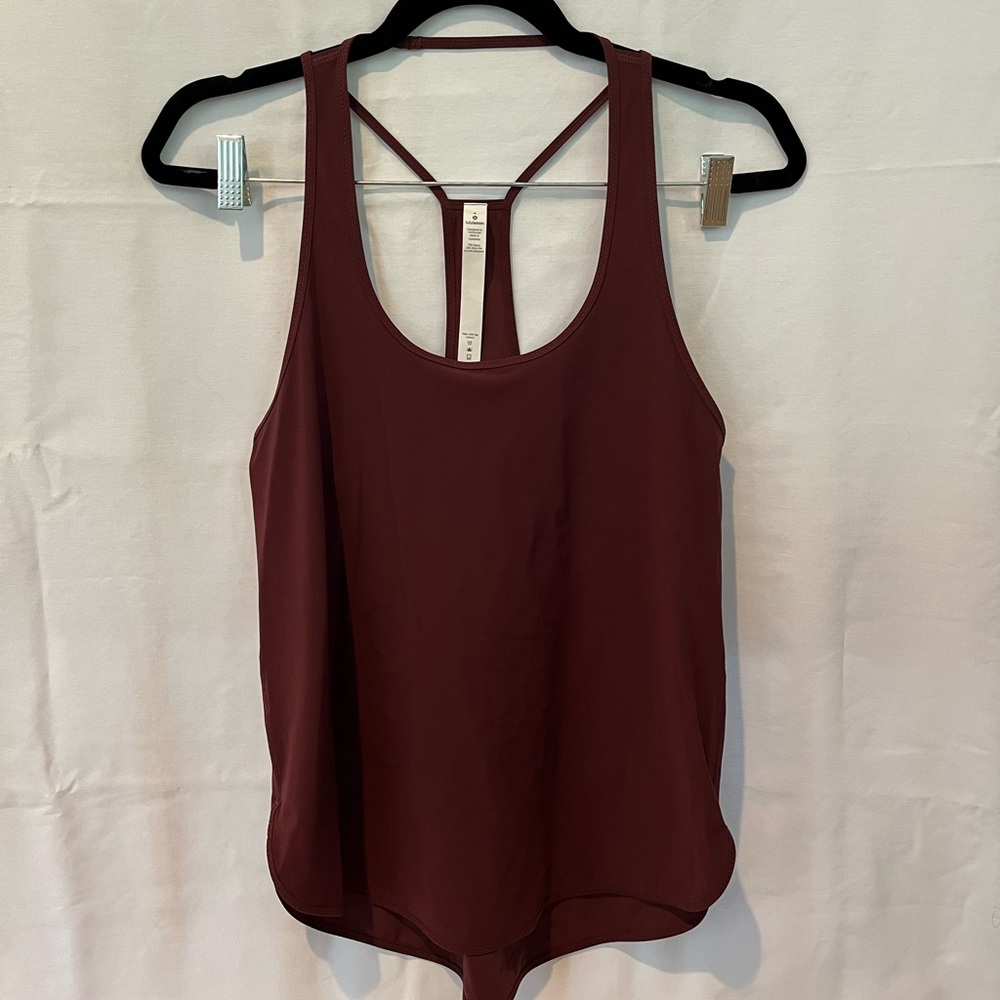 Lululemon Athletica Burgundy Tank Top